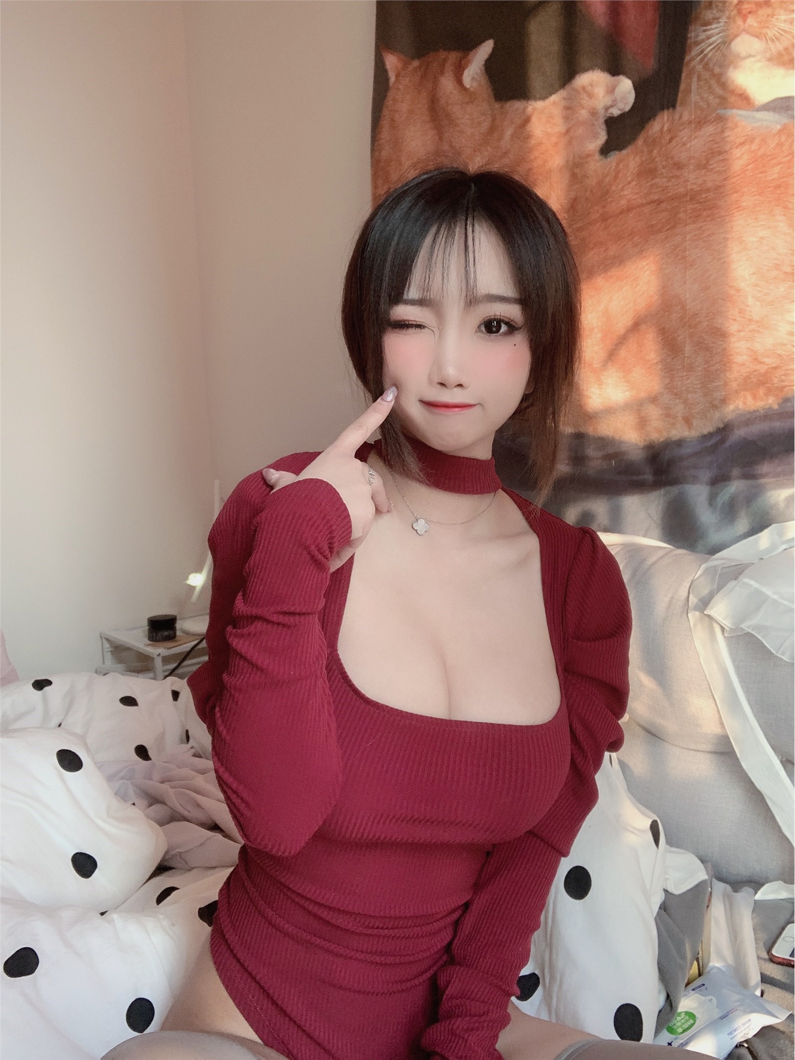 GUI Mu Yao red sweater(43)